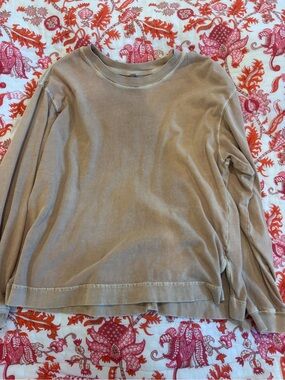 FP Movement by Free People tan crewneck pullover
